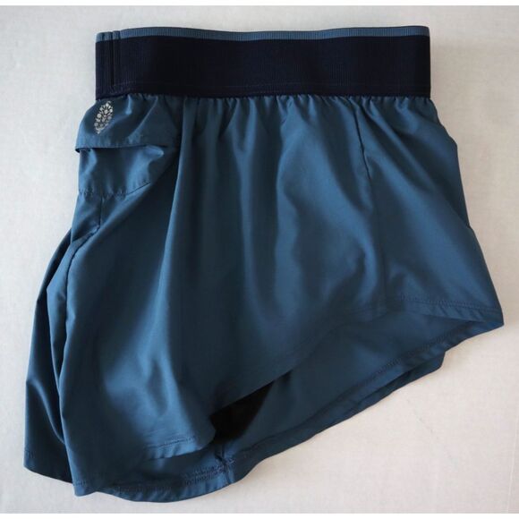 FP Movement OB1573911 Women's Sz M High Tide/Teal Fly High Running Shorts - Picture 6 of 8